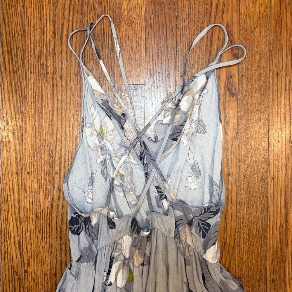 ASTR Open Back Floral Ruffle Maxi Dress - Small - Cottage Boho - Picture 6 of 6